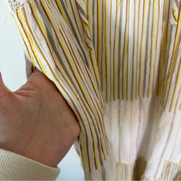 Ace & Jig Haze Maxi Dress In Ambrosia Canyon White Cream Pockets Cotton Sz XS - Picture 6 of 8